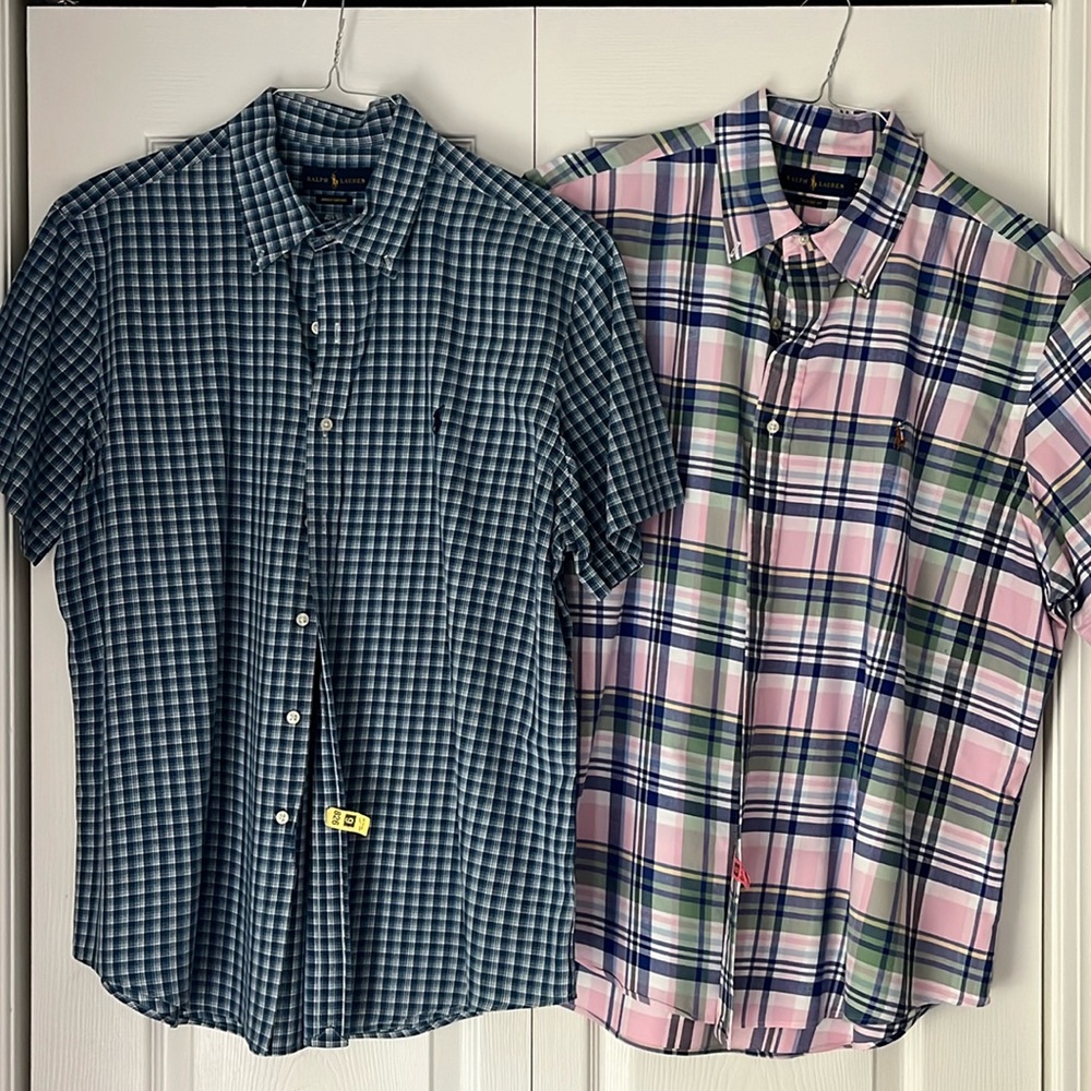 Ralph Lauren Lot of 2 Men’s short sleeve shirts XL